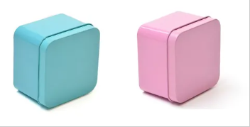 SQUARE SHAPE TIN BOX 8.5*8.5*4.5CM/200ML