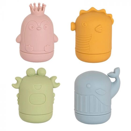 All4Ella | Squeezy Silicone Bath Toys - Sea Friends