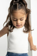 Cracked Soda | Stella Ribbed Tank - White
