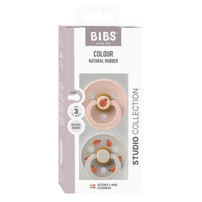 BIBS | Pacifier Studio Ladybug-Blush Mix 2 pack