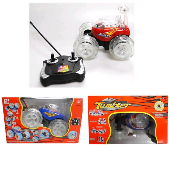 Remote Control Stunt Car With Lights - Asst