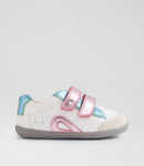 Bobux | SU Blaze Girls Shoe - White/Pink Metallic