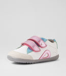 Bobux | SU Blaze Girls Shoe - White/Pink Metallic