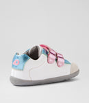 Bobux | SU Blaze Girls Shoe - White/Pink Metallic