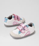 Bobux | SU Blaze Girls Shoe - White/Pink Metallic