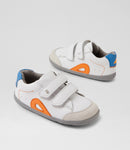 Bobux "SU Blaze Boys Shoe - White/Azure