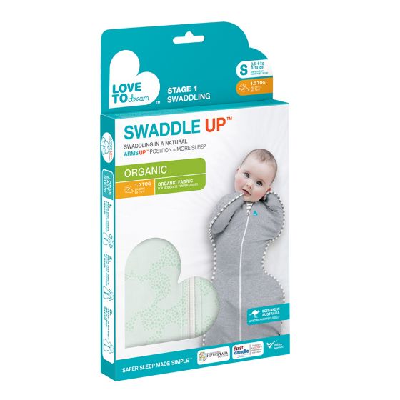 Swaddle Up | Organic 1.0 Tog - Mint