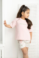 Cracked Soda | Tessa Panel Back Tee Pink 3-8