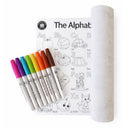 Colour In Placemat: ABC  with Markers in Travel Pouch