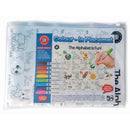 Colour In Placemat: ABC  with Markers in Travel Pouch