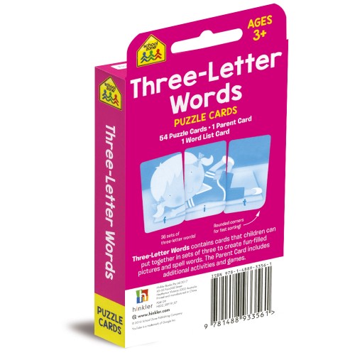 School Zone | Three-Letter Words Puzzle cards