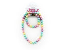 Jools - Bracelet + Necklace Set: Pearlised Pastel Rainbow