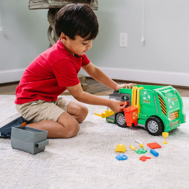 MAXX Action Motorised 3-in-1 Recycle Truck w Lights & Sounds 15 Accessories