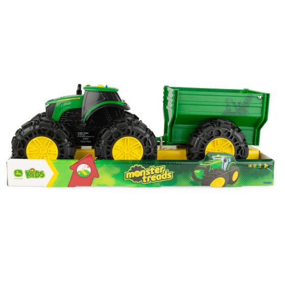 John Deere | Monster Treads Tractor & Wagon New