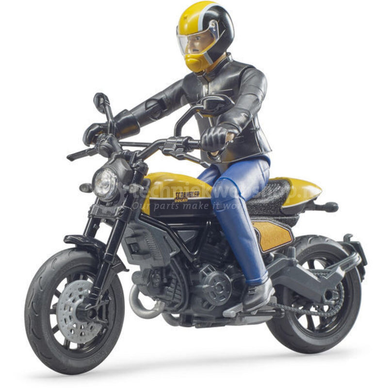 Bruder Scrambler Ducati Cafe Racer with Rider RRP $69.99