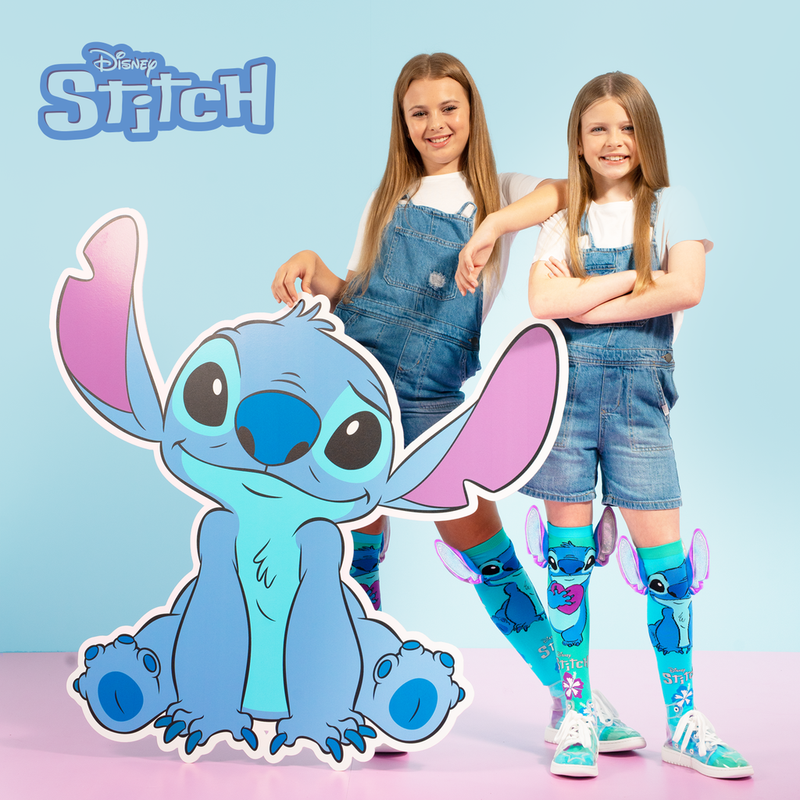 Mad Mia Stitch Silver Ears Socks Toddler Age 3-5