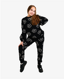 The Girls Club | Black Flower Heart Crew RRP $79.99  SPECIAL