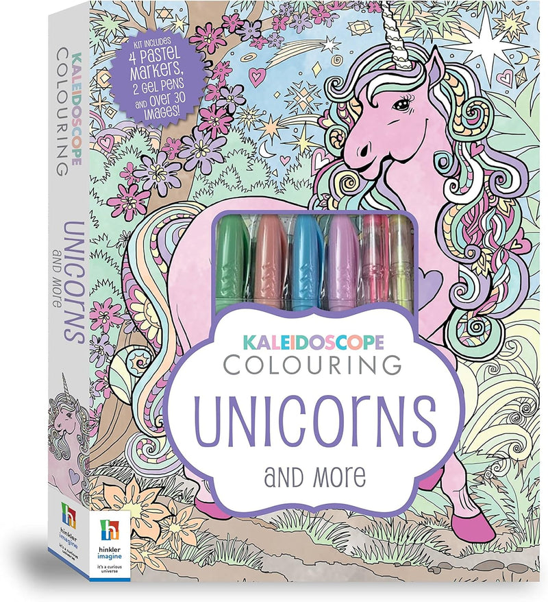 Kaleidoscope Colouring Unicorns