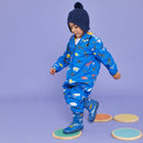 Korango | Dino Colour Change Rain Suit-Blue