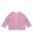Bébé | Knitted Baby Cardigan - Heather Marl