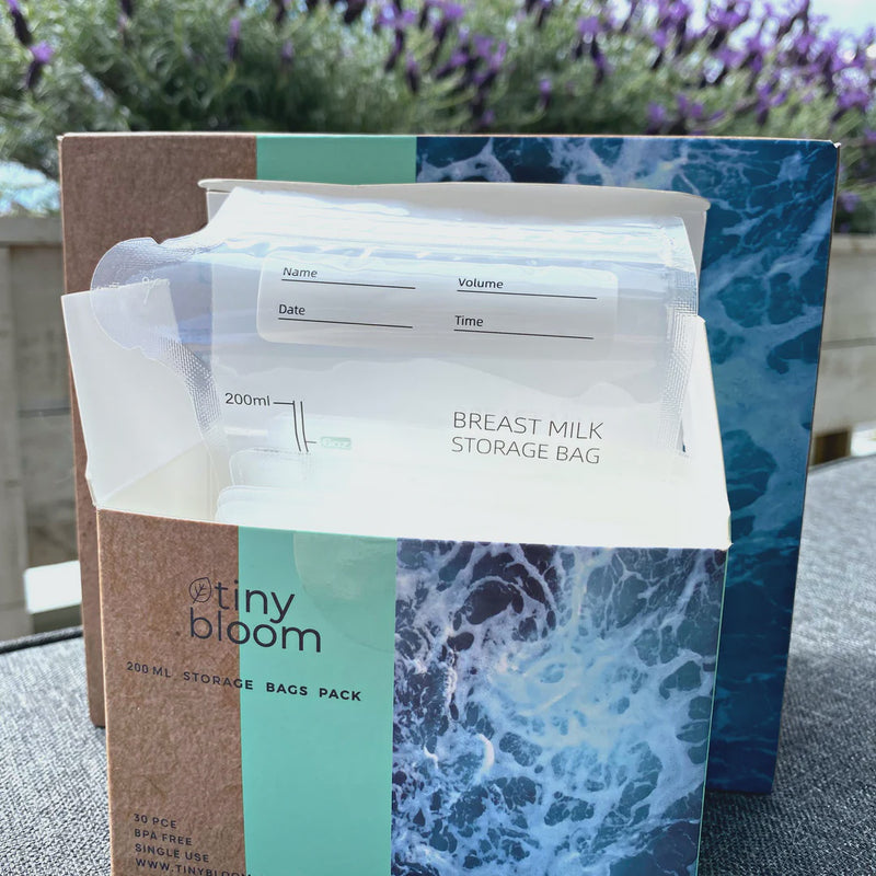 Tiny Bloom | Ziplock 200ml Milk Storage Bags