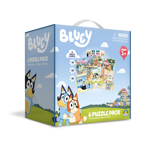 Bluey 6 Puzzle Pack