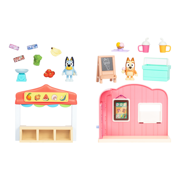 Bluey Mini Playset -  Ice cream Shop Playset