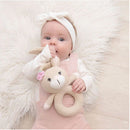 Living Textiles | Knit Ring Rattle - Amelia the Bunny