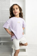 Cracked Soda | Wisteria Ribbed Tee - Purple