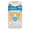 Dr Brown's Options+ Wide Neck Teat 2-pack 2 Level