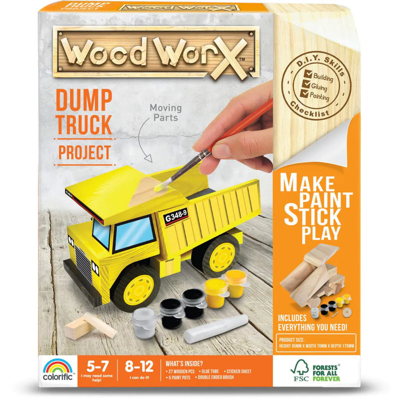 Wood Worx Model Paint Kit - Dump Truck RRP $44.99