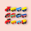 Wooden Magnetic Trains -  4 pack
