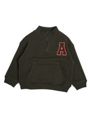 Animal Crackers | Woodlands 1/4 Zip Knit -Khaki