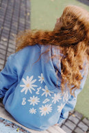 The Girl Club | Powder Blue Daisy Hood