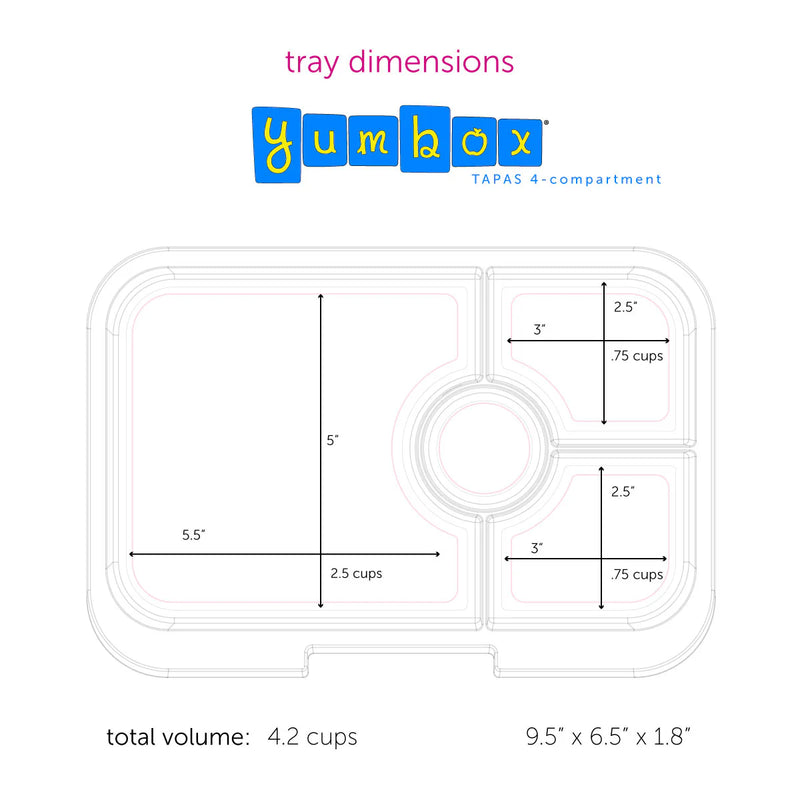 Yumbox Tapa Bento Lunch Box - Race Cars