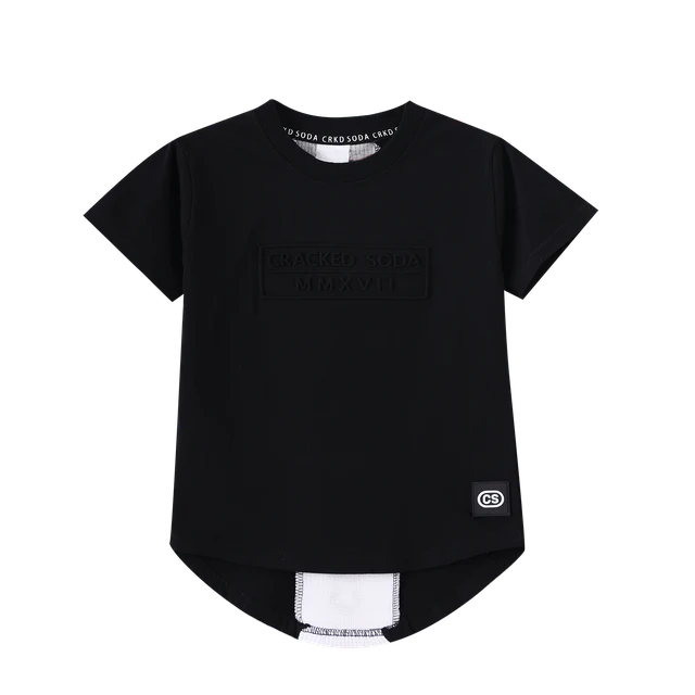 Cracked Soda |  Zane Waffle CRKD Tee - Black