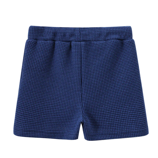 Cracked Soda | Zane Waffle Shorts - Denim Blue