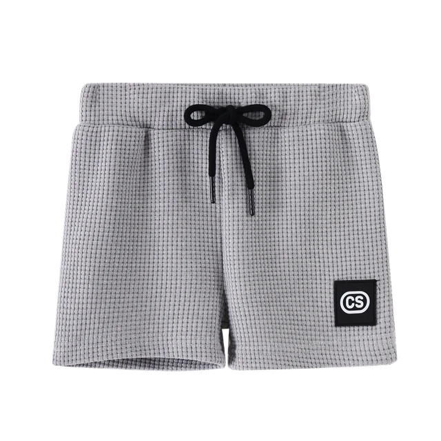 Cracked Soda | Zane Waffle Shorts - Grey