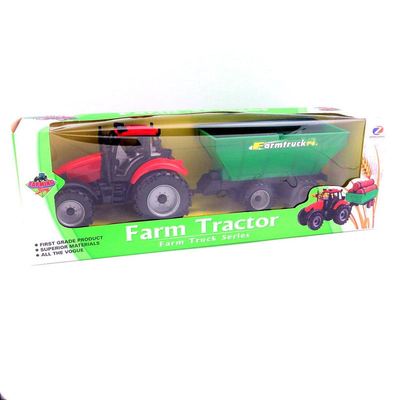 Farm Tractor with Trailer