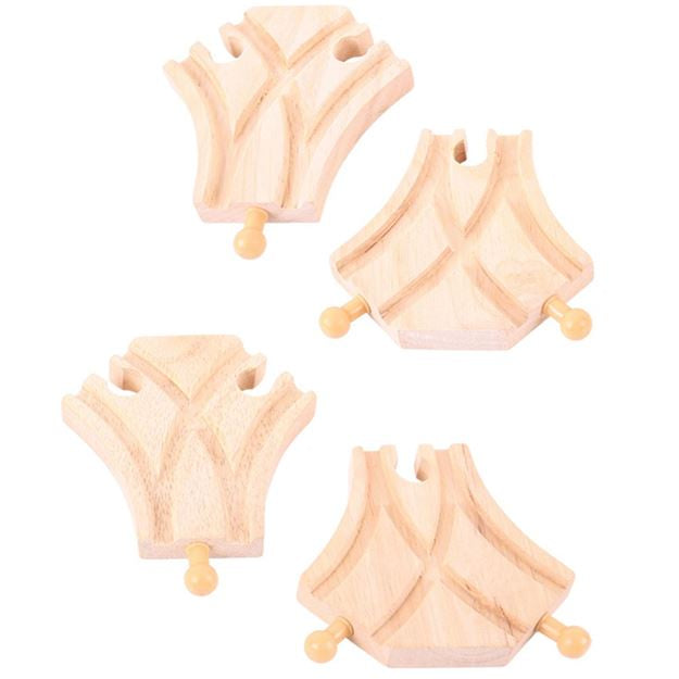 Bigjigs Rail Accessories - Curved Turnout Pieces