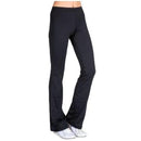 Full Waist Black V-Waist Bootleg Adult - Cotton Lycra