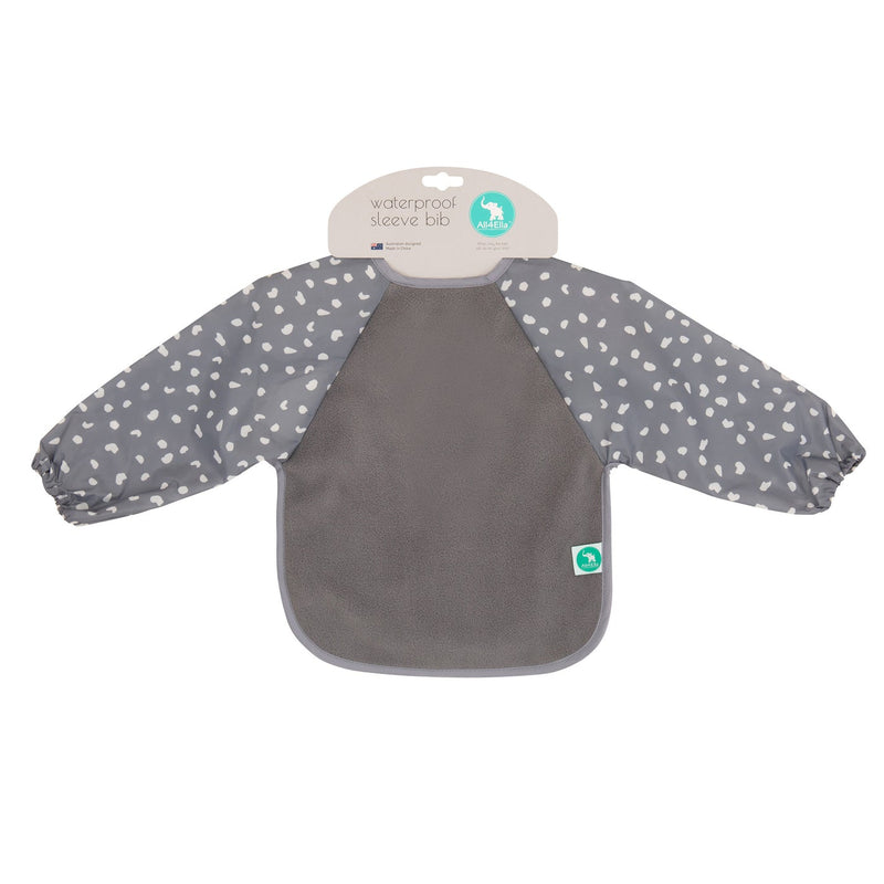 All4Ella | Long Sleeve Bib-Grey