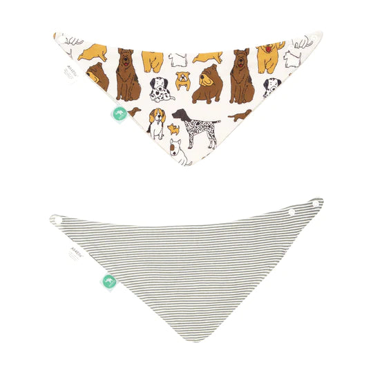 All4Ella | Bandana Bibs 2 pk - Reversible - Dog Breed