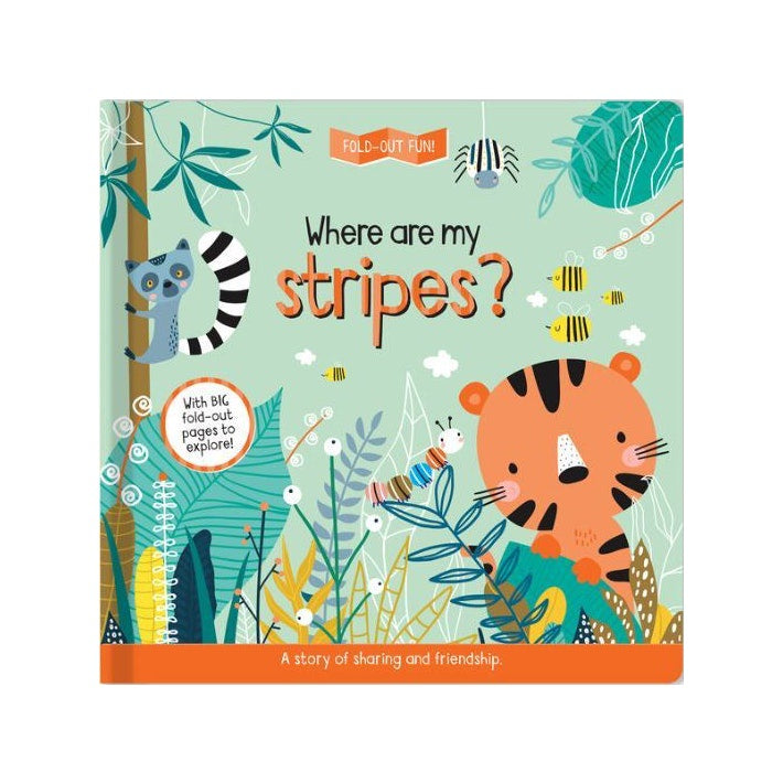 Where Are My Stripes Fold Out Fun Board Book