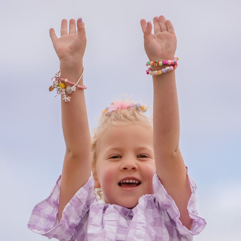 Lauren Hinkley Australia Coral Pink Elastic Bracelet