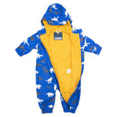 Korango | Dino Colour Change Rain Suit-Blue