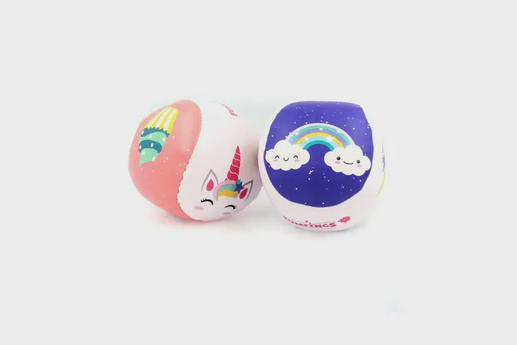 Novelty Unicorn Sewn Balls 9cm Play Soft Toys Assorted Baby/Kids 0m+