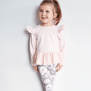 Little Hearts | Blush Peplum Top