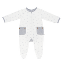 Li'l Zippers Baby Grey Starfish Long Romper