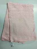 Beanstork | Classic Cable Blanket - Pale Pink